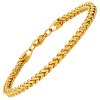 Steeltime Men's stainless steel franco chain bracelet. Color Options: Silver, Gold, Black - 2 of 4