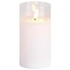 Dicksons LED Country Church - Silent Night Holy Night - All Is Calm - 6 x 3 Inch White/Black Glass Flameless Candle - 2 of 2