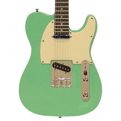 Sawtooth ET Series Electric Guitar, Surf Green with Aged White Pickguard