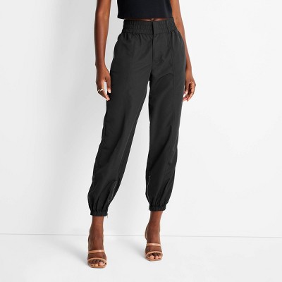 Women's High-Rise Nylon Track Pants - Future Collective™ with Kahlana Barfield Brown