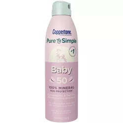 Coppertone Pure & Simple Baby Sunscreen Spray - SPF 50 - 5oz