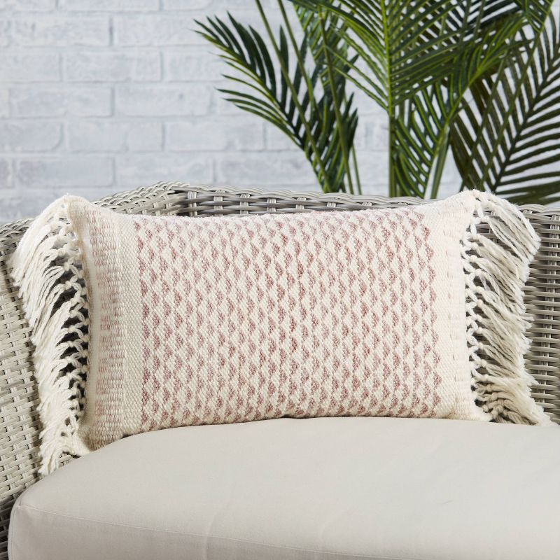 Haskell Indoor/Outdoor Geometric Poly Filled Throw Pillow - Jaipur Living, 5 of 6