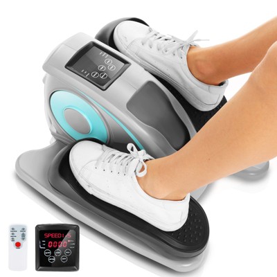 ANCHEER Under Desk Elliptical Trainer Machine with Display Monitor Remote Control for Home Office Fitness