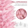 NAYSAYE 5FT Slim Douglas Fir Artificial Christmas Tree with 294 Branch Tips Full Tree for Home Office Party, Pink, 18"*18"*59" - 4 of 4