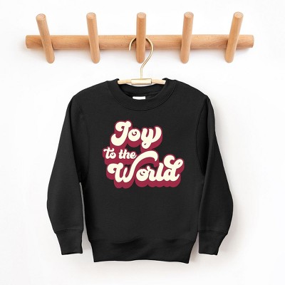 The Juniper Shop Retro Joy To The World Toddler Graphic Sweatshirt