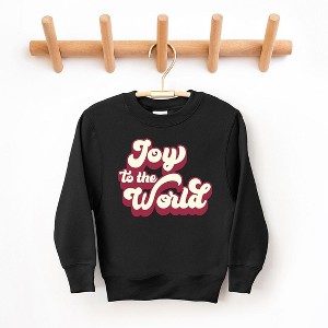 The Juniper Shop Retro Joy To The World Toddler Graphic Sweatshirt - 1 of 2