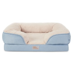 TOWN & COUNTRY EVERYDAY CuddleTown Comfy Solid Bolster Sofa Pet Bed - 1 of 4