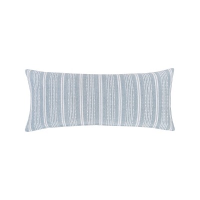 EY Essentials Chenille Stripe Fog Woven Pillow