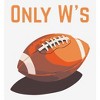 Only W's American Football Adult Long Sleeve Hoodie - 2 of 2