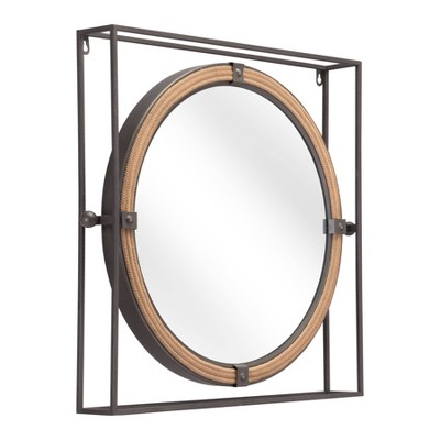 Capell Decorative Wall Mirror Gray - ZM Home