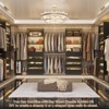 Aheaplus 6-15FT Closet Organizer with Drawers, Walk-in Wardrobe Closet System with 4 Hanging Rods - 4 of 4