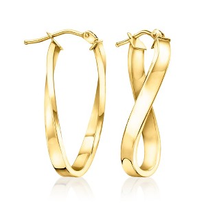 Ross-Simons Italian 10kt Yellow Gold Twisted Hoop Earrings - 1 of 3