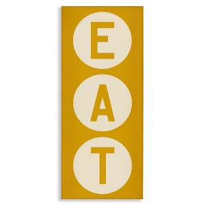Stupell Industries Retro Style Eat Circle Letters Sign, 13" x 30" - 1 of 4