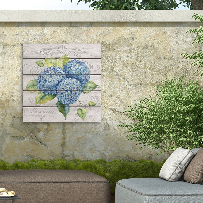 "Blue Hydrangeas" Outdoor Canvas, 4 of 8