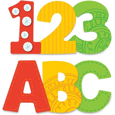 CARSON-DELLOSA Boho EZ Letters PreK-High School 76Pcs/PK Multi 130050