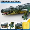 MameJo Alligator Toy | 16 Inch American Alligator Reptile Toys | Hand Painted Realistic Animal Toy Figures for Home Décor Or 3D Shapes for Teaching - 2 of 4