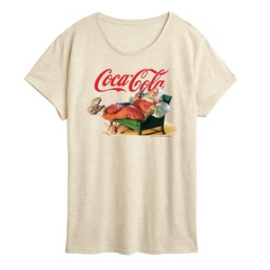 Women's - Coca-Cola - Santa Coke Short Sleeve Graphic T-Shirt - 1 of 4