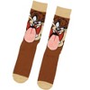 Looney Tunes Socks Tasmanian Devil 3D Velvet Tongue Adult Costume Crew Socks - 3 of 4
