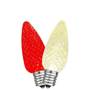 Novelty Lights C9 LED Faceted Christmas Replacement Bulbs Dimmable - 1 of 4