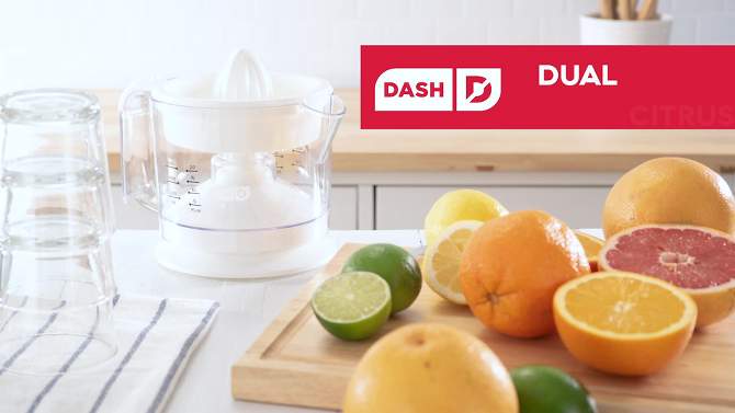 Dash Electric Dual Citrus Juicer, 2 of 16, play video