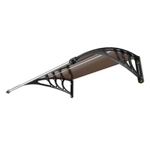 VEVOR Window Door Awning Canopy 40" x 40", UPF 50+ Polycarbonate Entry Door Outdoor Window Awning Exterior, Front Door Overhang Awning - 1 of 4