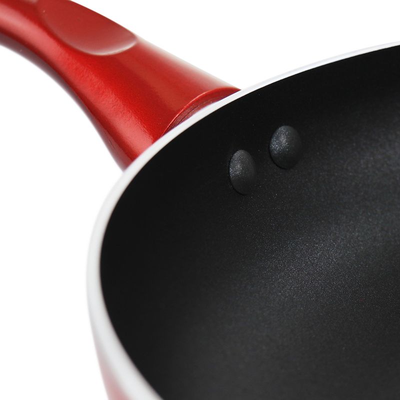 Better Chef Silver Metallic Non Stick Gourmet Fry Pan in Red, 4 of 10