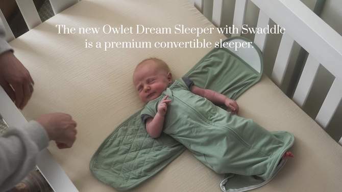 Owlet Dream Sleeper Swaddle Wrap, 2 of 7, play video