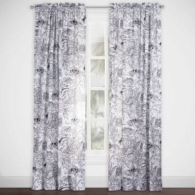 Under The Sea Hidden Pictures Rod Pocket Curtain Panel - Highlights