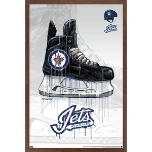 Trends International NHL Winnipeg Jets - Drip Skate 21 Framed Wall Poster Prints - 1 of 4