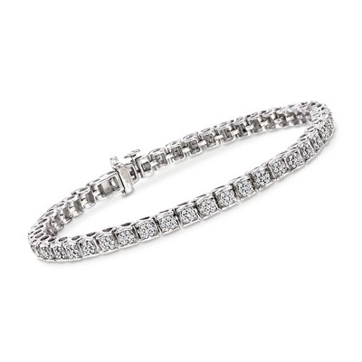 Ross-Simons 1.00 ct. t.w. Diamond Bracelet in Sterling Silver