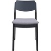 Zuo Desdamona Dining Chair (Set of 2) Gray & Black - 4 of 4