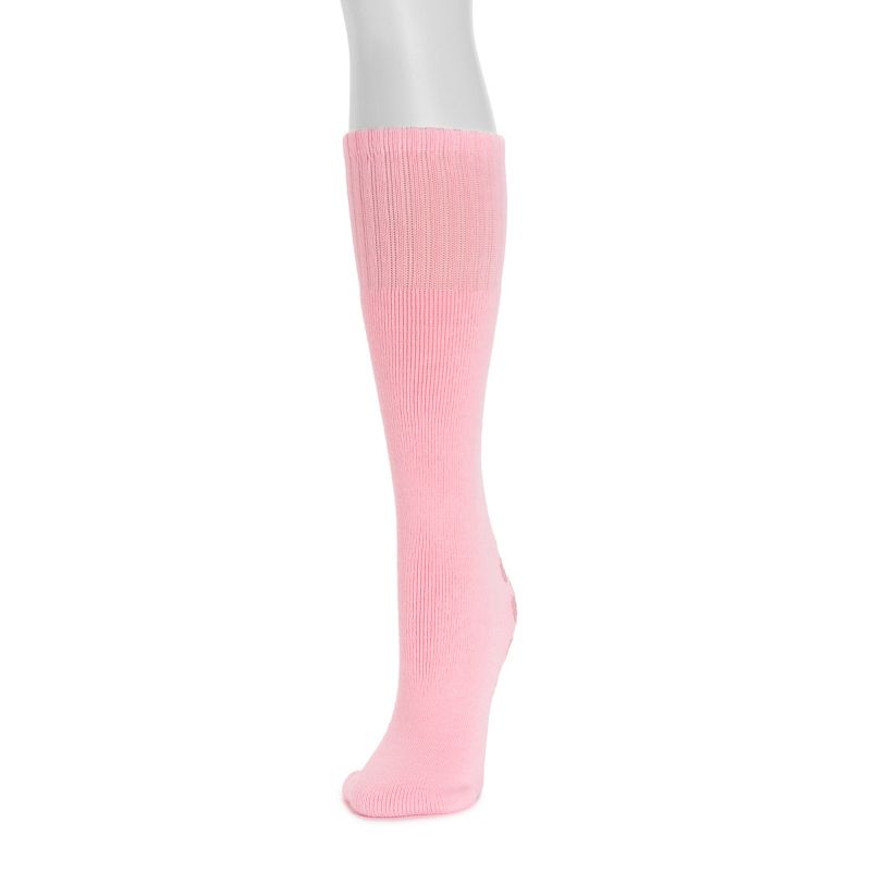 MUK LUKS Womens Micro Chenille Knee High Socks, 1 of 3