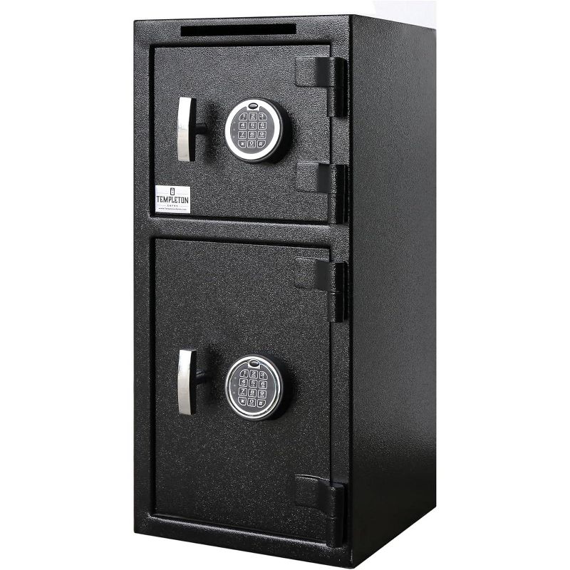 Templeton Safes T859 Large Double Door Depository Drop Safe with Electronic Multi-user Keypad and Key Backups, 2 of 7