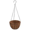 vidaXL Hanging Planters 4 pcs with Coco Liners Black Ã˜ 11.8"x20.5" Steel - 4 of 4