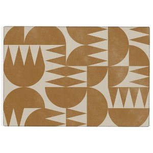 Alisa Galitsyna Woodblock Pattern Outdoor Rug - Deny Designs - 1 of 4