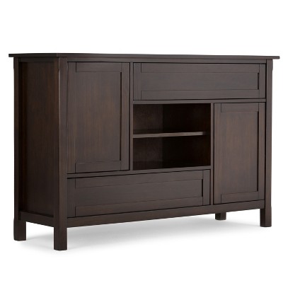 Fleming Solid Wood TV Stand for TVs up to 60" Dark Chestnut Brown - WyndenHall