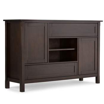 Fleming Solid Wood TV Stand for TVs up to 60" Dark Brown - WyndenHall