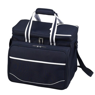 Green Insulated Picnic Cooler with Service for Four