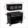 Rolling Chest with Wheels and 8 Drawers, Detachable Large Cabinet for Garage, Locking Mechanic Tool Cart with Black Liner for Warehouse, Workshop - 2 of 4
