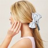 scünci Elite Verticle Bow Covered Claw Clip - All Hair - Ice Blue - 3 of 4