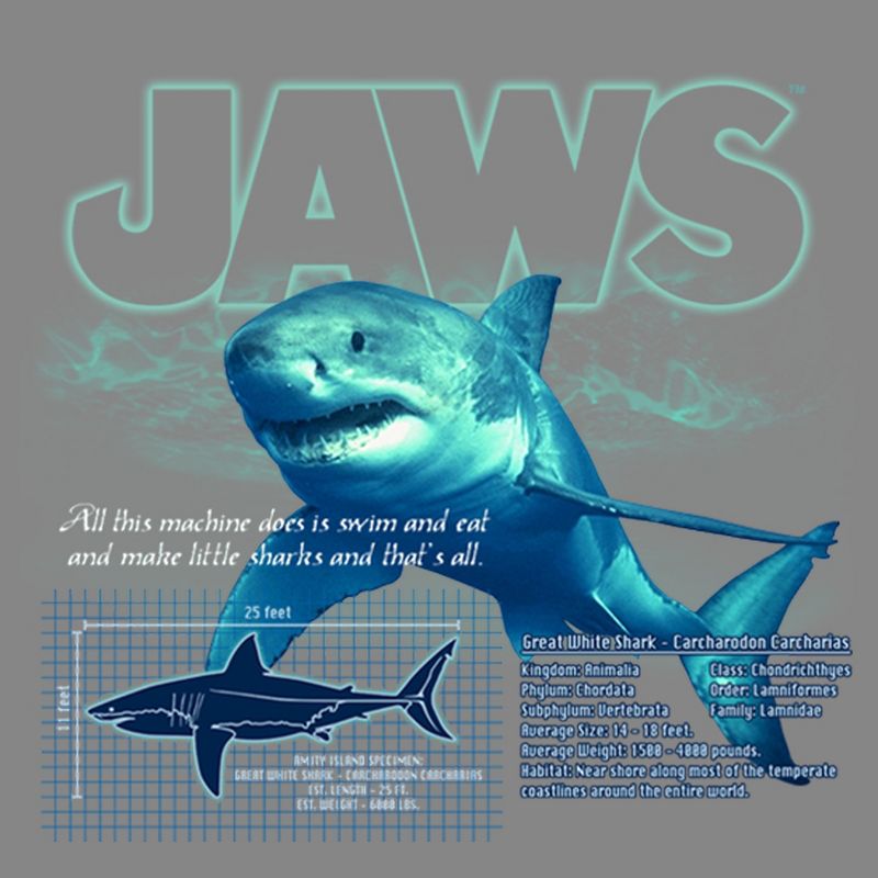 Boy's Jaws Shark Blueprint Performance Tee, 2 of 5