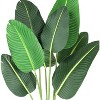 Artificial Tree Artificial Plant with Trunks Fake Tree - Faux Plants Fake Banana Tree Plant with Pot Artificial Trees for Home Decor Indoor Outdoor - 3 of 4