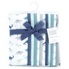 Hudson Baby Flannel Burp Cloth 12pk, Soft Teal Dino, One Size - 2 of 4