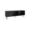63" FSC Certified Engineered Wood TV Stand with 1 Door and 3 Shelves for Media Storage for Living Room and Bedroom - 4 of 4