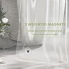Aoibox Waterproof Clear PEVA Shower Curtain Liner with Magnets and Rustproof Grommets for Bathroom, Lightweight and Easy to Clean - 4 of 4
