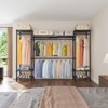 VIPEK X3 Portable Closet Expandable Clothes Rack Heavy Duty Large Wardrobe System, Metal Clothing Rack with, (72" - 92")L x 15.7"W x 76.4"H, Black - 2 of 4