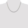 Black Bow Jewelry 5mm, Sterling Silver, Beaded Box Chain Necklace - 2 of 4
