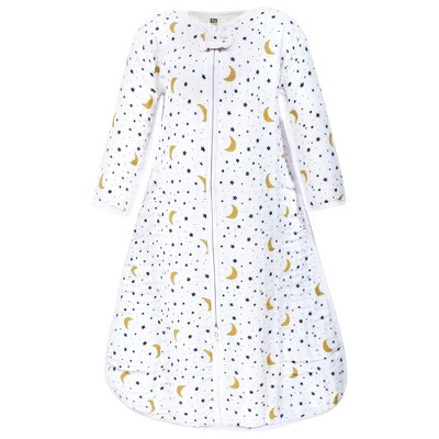 Image of Hudson Baby Unisex Baby Long Sleeve Muslin Sleeping Bag, Wearable Blanket, Sleep Sack, Moon, 12-18 Months