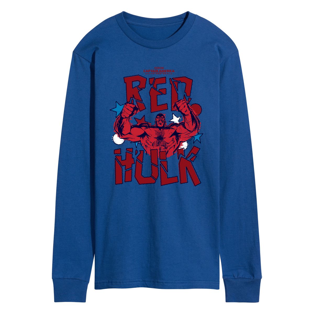 Men's - Marvel - Captain America Scribble Red Hulk Long Sleeve Graphic T-Shirt - thumbnail 6
