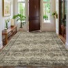 Vintage Oriental Printed Distressed Rug Washable Thin Low Pile Area Rugs for Living Room Indoor Retro Non Slip Soft Carpet for Bedroom - 4 of 4